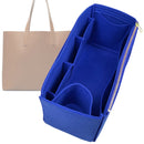 Organizer for [DayMarket, Everlane] Tote Purse Bag Insert Liner Shaper (Felt, Wide Open Pockets)
