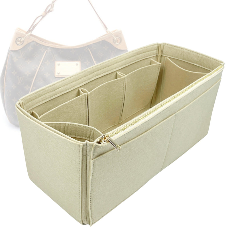 Organizer for [Galliera GM (Large), LV] Tote Purse Bag Insert Liner Shaper (Felt, Wide Open Pockets)