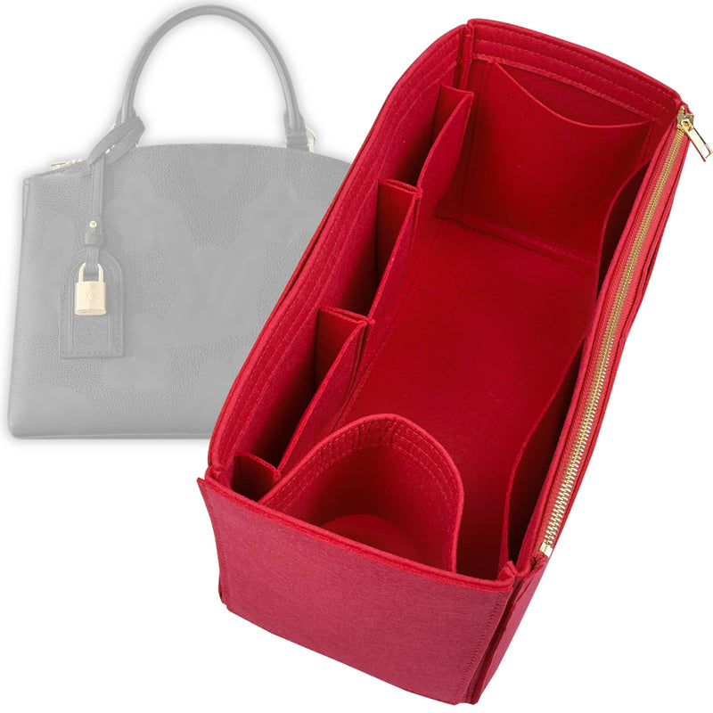Organizer for [Petit Palais, LV] Tote Purse Bag Insert Liner Shaper (Felt, Wide Open Pockets)