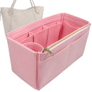 Organizer for [Hina PM (Small), LV] Tote Purse Bag Insert Liner Shaper (Felt, Wide Open Pockets)