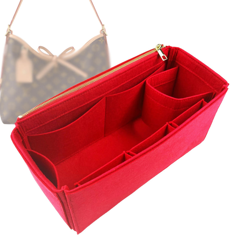 Organizer for [CarryAll MM (Medium), LV] Tote Purse Bag Insert Liner Shaper (Felt, Wide Open Pockets)