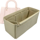 Organizer for [Large Lady D-Lite Bag, Dior] Tote Purse Bag Insert Liner Shaper (Felt, Wide Open Pockets)