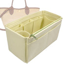 Organizer for [Le Panier Pliage XS Basket, Longchamp] Tote Purse Bag Insert Liner Shaper (Felt, Wide Open Pockets)