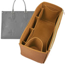 Organizer for [OnTheGo PM (Small), LV] Tote Purse Bag Insert Liner Shaper (Felt, Wide Open Pockets)