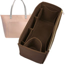 Organizer for [Zipper Tote Small, Portland Leather Goods] Tote Purse Bag Insert Liner Shaper (Felt, Wide Open Pockets)