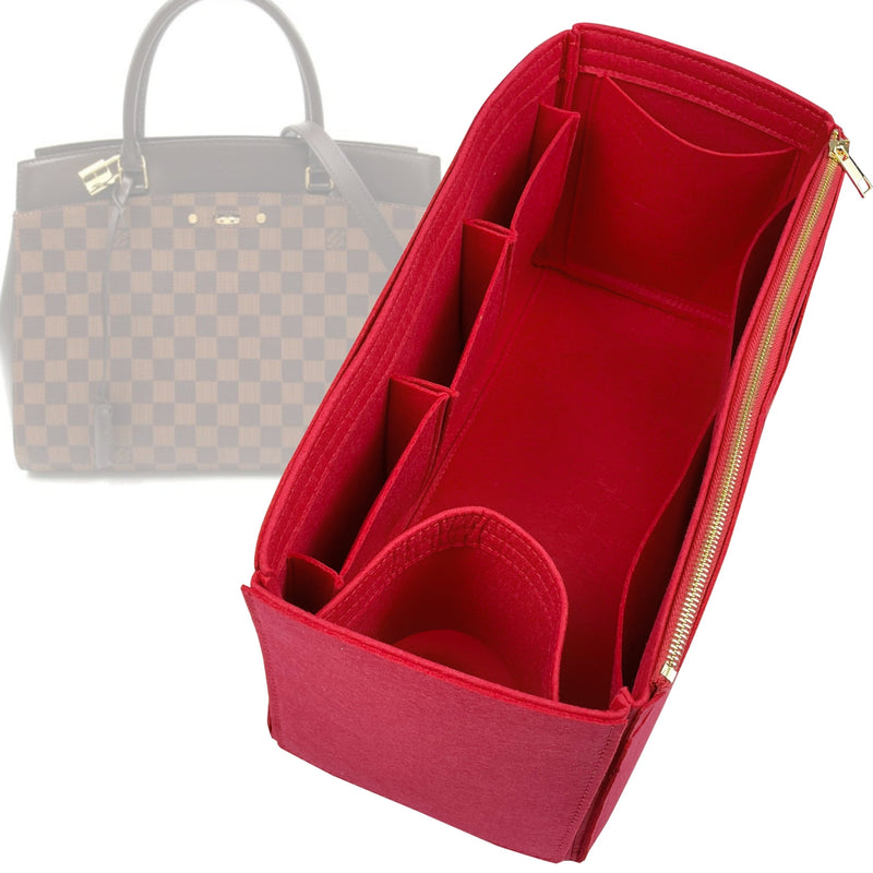 Organizer for [Rivoli PM (Small), LV] Tote Purse Bag Insert Liner Shaper (Felt, Wide Open Pockets)