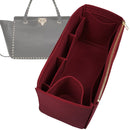 Organizer for [Rockstud Large, Valentino] Tote Purse Bag Insert Liner Shaper (Felt, Wide Open Pockets)