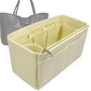 Organizer for [Roseau, Longchamp] Tote Purse Bag Insert Liner Shaper (Felt, Wide Open Pockets)