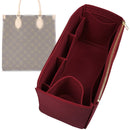 Organizer for [Sac Plat 24H, LV] Tote Purse Bag Insert Liner Shaper (Felt, Wide Open Pockets)