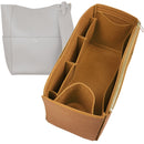 Organizer for [Sangle Bucket Small, Celine] Tote Purse Bag Insert Liner Shaper (Felt, Wide Open Pockets)