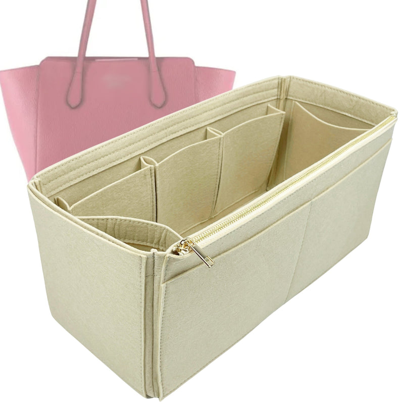 Organizer for [Swing Small, Gucci] Tote Purse Bag Insert Liner Shaper (Felt, Wide Open Pockets)