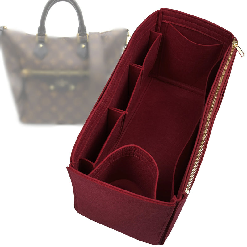 Organizer for [Tournella PM (Small), LV] Tote Purse Bag Insert Liner Shaper (Felt, Wide Open Pockets)