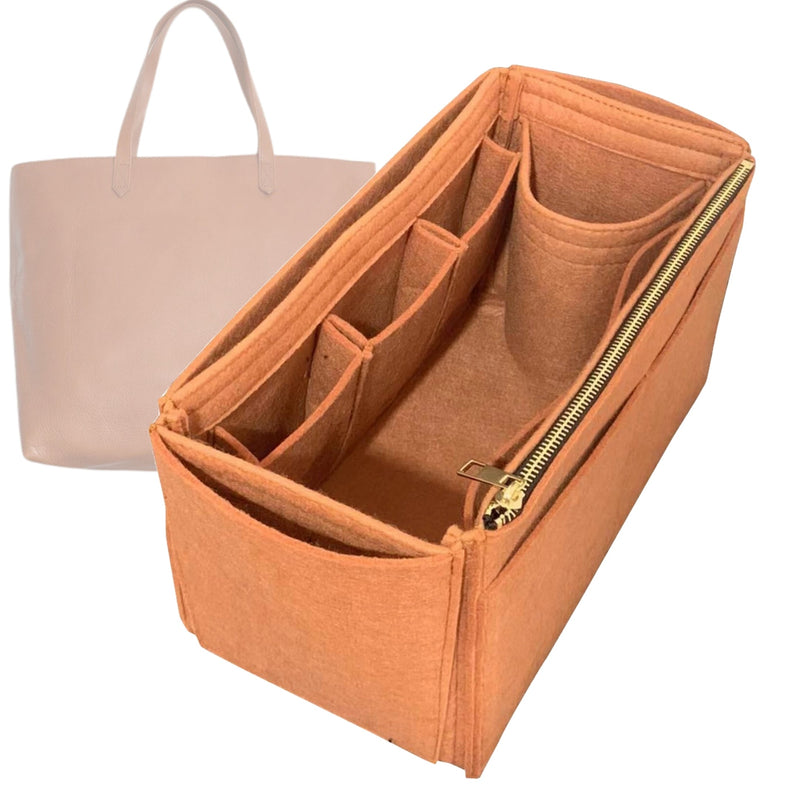 Organizer for [Zip-Top Transport Carryall, Madewell] Tote Purse Bag Insert Liner Shaper (Felt, Wide Open Pockets)