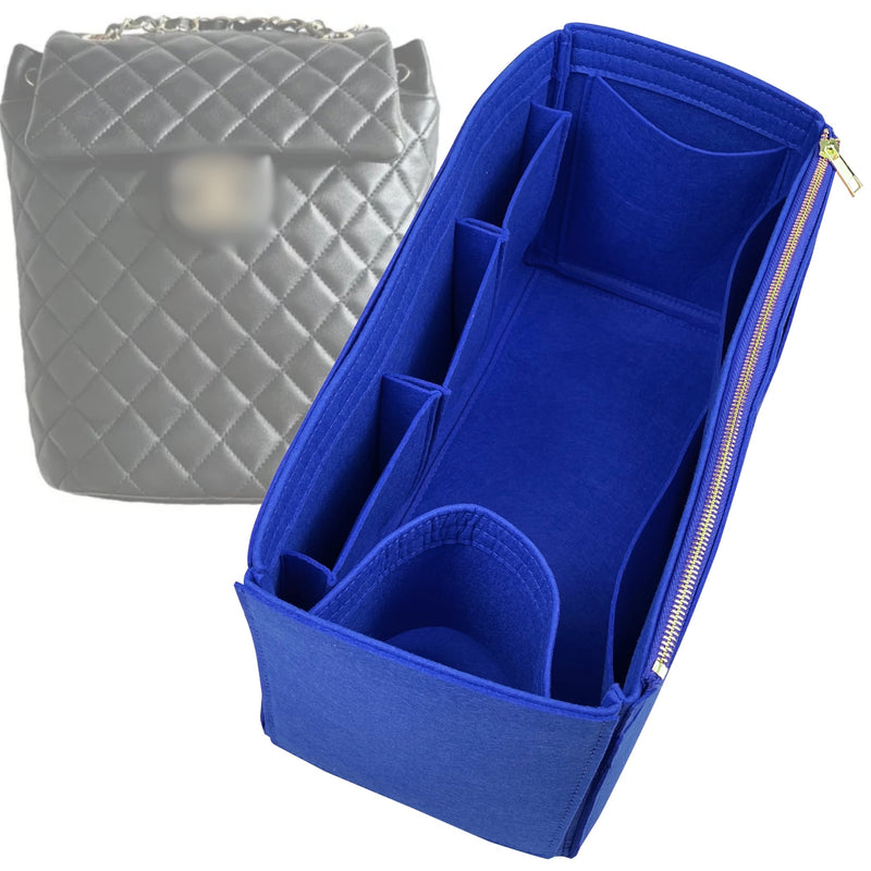 Organizer for [Urban Spirit Backpack Small 20.5cm, Chanel] Tote Purse Bag Insert Liner Shaper (Felt, Wide Open Pockets)