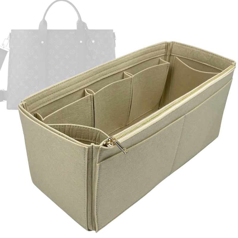 Organizer for [Weekend Tote NM, LV] Tote Purse Bag Insert Liner Shaper (Felt, Wide Open Pockets)