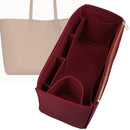 Organizer for [East-West Shopping Tote, Saint Laurent (YSL)] Tote Purse Bag Insert Liner Shaper (Felt, Wide Open Pockets)