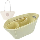 Organizer for [Raffia Basket Tote, Mulberry] Tote Purse Bag Insert Organiser Liner Shaper (Felt, Contour Fit)