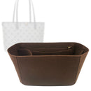 Organizer for [Small T Monogram Zip Tote, Tory Burch] Tote Purse Bag Insert Organiser Liner Shaper (Felt, Contour Fit)