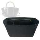 Organizer for [Small bamboo top handle tote bag, Gucci] Tote Purse Bag Insert Organiser Liner Shaper (Felt, Contour Fit)