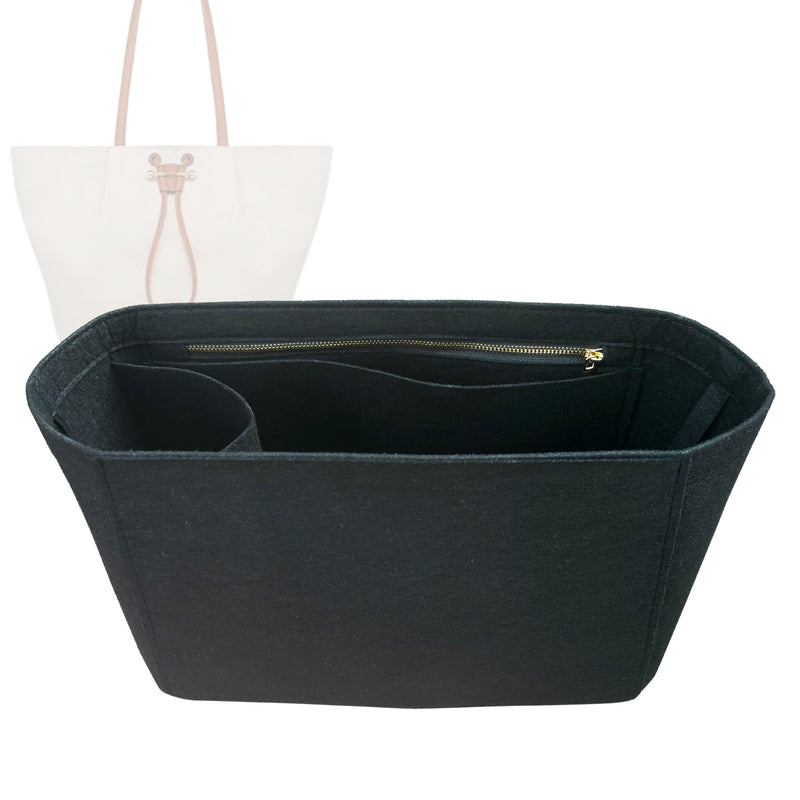 Organizer for [Osette Shopper, Strathberry] Tote Purse Bag Insert Organiser Liner Shaper (Felt, Contour Fit)