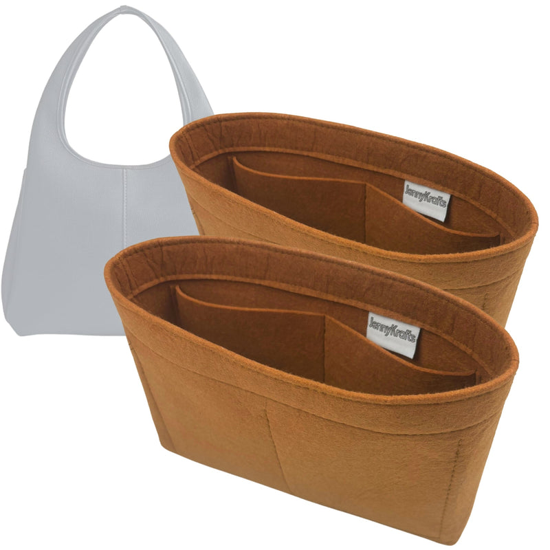 Organizer for [Lana Shoulder Bag 34, Coach] Tote Purse Bag Insert Organiser Liner Shaper (Felt, A Pair of Inserts)