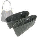 Organizer for [Willow Bucket Bag 24cm (C3916 B4/BK), Coach] Tote Purse Bag Insert Organiser Liner Shaper (Felt, A Pair of Inserts)