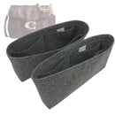 Organizer for [Times Square Tabby Shoulder Bag 20, Coach] Tote Purse Bag Insert Organiser Liner Shaper (Felt, A Pair of Inserts)