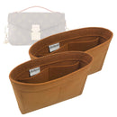 Organizer for [Pochette Metis East West, LV] Tote Purse Bag Insert Organiser Liner Shaper (Felt, A Pair of Inserts)