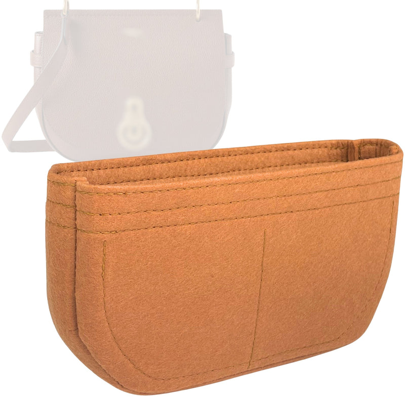 Organizer for [Amberley Satchel Small, Mulberry] Tote Purse Bag Insert Organiser Liner Shaper (Felt, Perfect Fit)