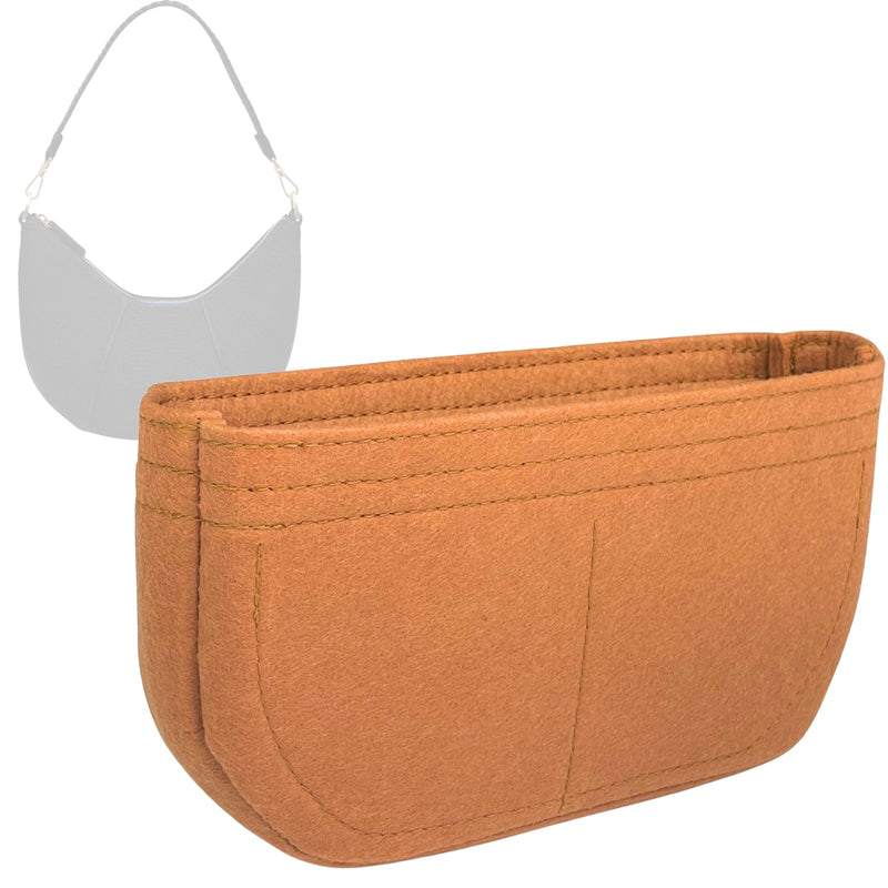 Organizer for [The Crescent Bag, Rothys] Tote Purse Bag Insert Organiser Liner Shaper (Felt, Perfect Fit)