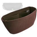 Organizer for [LITTLE HALFMOON SOFT TRIOMPHE IN SUPPLE SHINY LAMBSKIN, Celine] Tote Purse Bag Insert Organiser Liner Shaper (Felt, Perfect Fit)