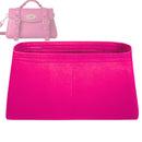 Organizer for [Alexa Mini, Mulberry] Tote Purse Bag Insert Organiser Liner Shaper (Felt, Trapezoid Taper Shape)