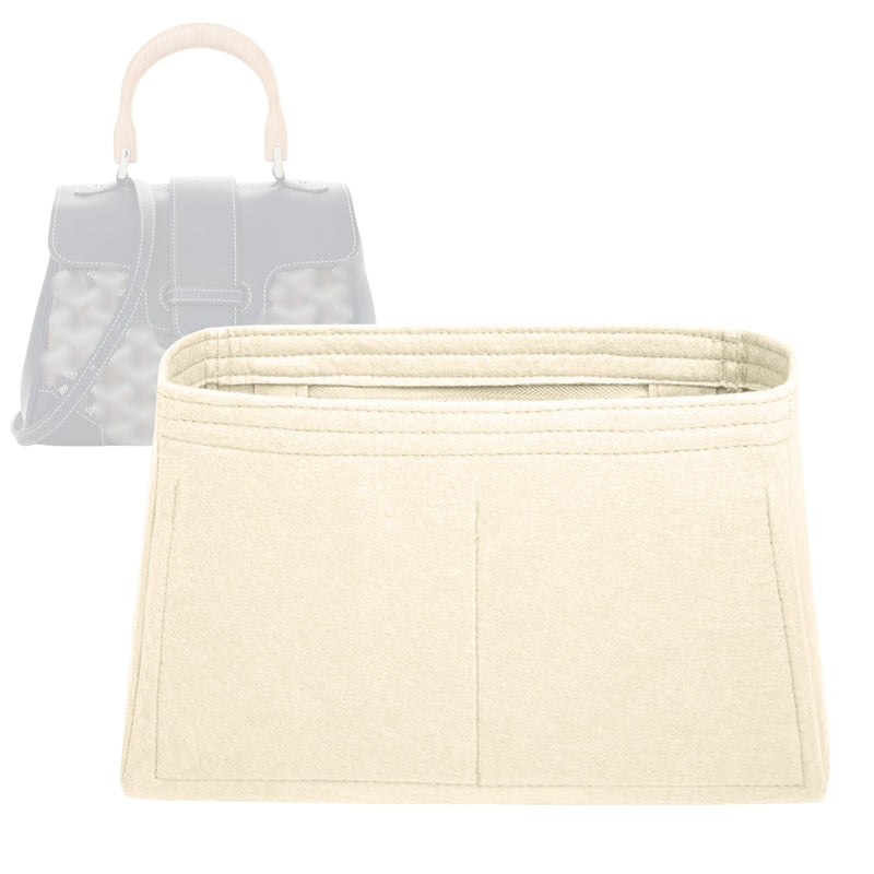 Organizer for [Saigon Soft Mini, Goyard] Tote Purse Bag Insert Organiser Liner Shaper (Felt, Trapezoid Taper Shape)