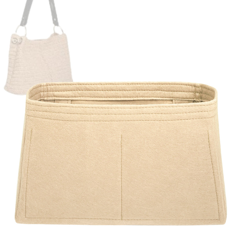 Organizer for [Lana Hobo, Strathberry] Tote Purse Bag Insert Organiser Liner Shaper (Felt, Trapezoid Taper Shape)