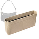 Organizer for [Swinger 20, Coach] Tote Purse Bag Insert Organiser Liner Shaper (Felt, Slim with Zip Pocket)