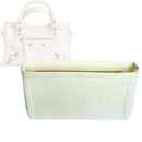 Organizer for [Le City Mini, Balenciaga] Tote Purse Bag Insert Organiser Liner Shaper (Felt, Slim with Zip Pocket)