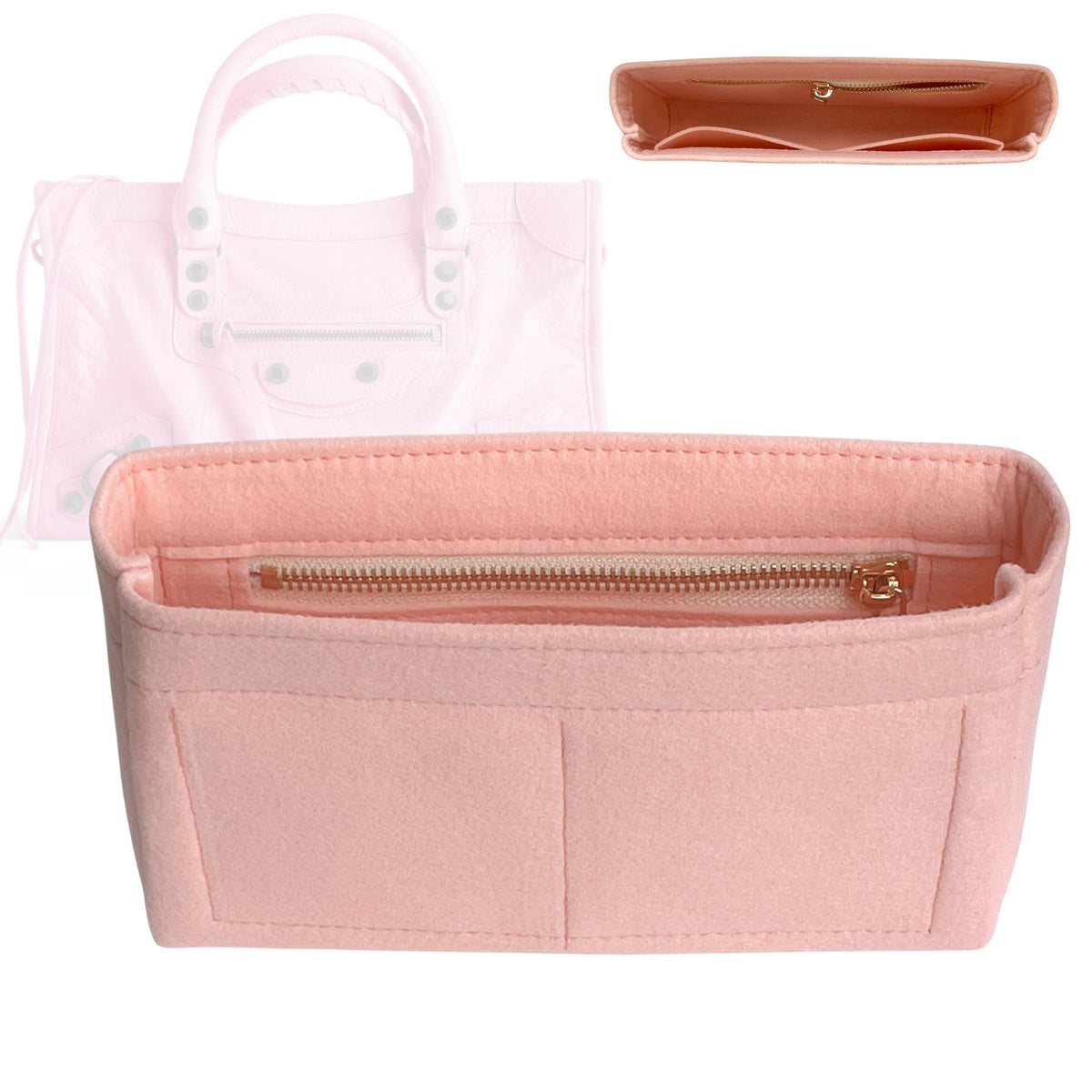 Organizer for [Le City Small, Balenciaga] Tote Purse Bag Insert