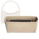 Organizer for [Tosca 27cm, Bottega Veneta] Tote Purse Bag Insert Organiser Liner Shaper (Felt, Slim with Zip Pocket)
