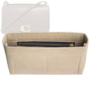 Organizer for [Bandit Shoulder Bag, Coach] Tote Purse Bag Insert Organiser Liner Shaper (Felt, Slim with Zip Pocket)