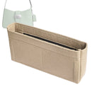 Organizer for [Eliza Shoulder Bag, Coach] Tote Purse Bag Insert Organiser Liner Shaper (Felt, Slim with Zip Pocket)