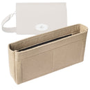 Organizer for [East West Antony, Mulberry] Tote Purse Bag Insert Organiser Liner Shaper (Felt, Slim with Zip Pocket)