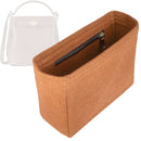 Organizer for [Islington Bucket 22cm, Mulberry] Tote Purse Bag Insert Organiser Liner Shaper (Felt, Slim with Zip Pocket)