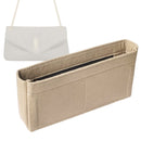 Organizer for [Calypso Small, Saint Laurent (YSL)] Tote Purse Bag Insert Organiser Liner Shaper (Felt, Slim with Zip Pocket)
