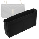 Organizer for [Medium Loulou in Matelasse, Saint Laurent (YSL)] Tote Purse Bag Insert Organiser Liner Shaper (Felt, Slim with Zip Pocket)