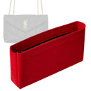 Organizer for [Toy Puffer, Saint Laurent (YSL)] Tote Purse Bag Insert Organiser Liner Shaper (Felt, Slim with Zip Pocket)