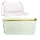 Organizer for [Small Fleming Convertible Shoulder Bag, Tory Burch] Tote Purse Bag Insert Organiser Liner Shaper (Felt, Slim with Zip Pocket)