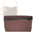 Organizer for [Side Trunk MM, LV] Tote Purse Bag Insert Organiser Liner Shaper (Felt, Slim with Zip Pocket)