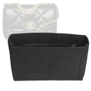 Organizer for [Chanel 19 Handbag 26W 16H, Chanel] Tote Purse Bag Insert Organiser Liner Shaper (Felt, Slim with Zip Pocket)