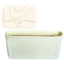 Organizer for [Flap Bag, Chanel] Tote Purse Bag Insert Organiser Liner Shaper (Felt, Slim with Zip Pocket)