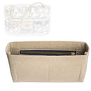 Organizer for [Mini Flap Bag, Chanel] Tote Purse Bag Insert Organiser Liner Shaper (Felt, Slim with Zip Pocket)
